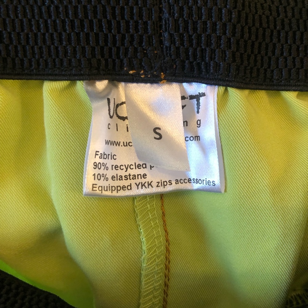 Ucraft Lime Green Climbing Shorts size Small - Picture 10 of 10